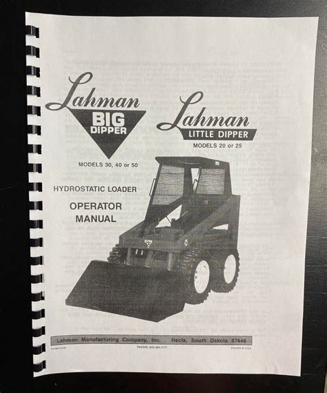 lahman little dipper skid steer loader parts|lahman skid loader manual.